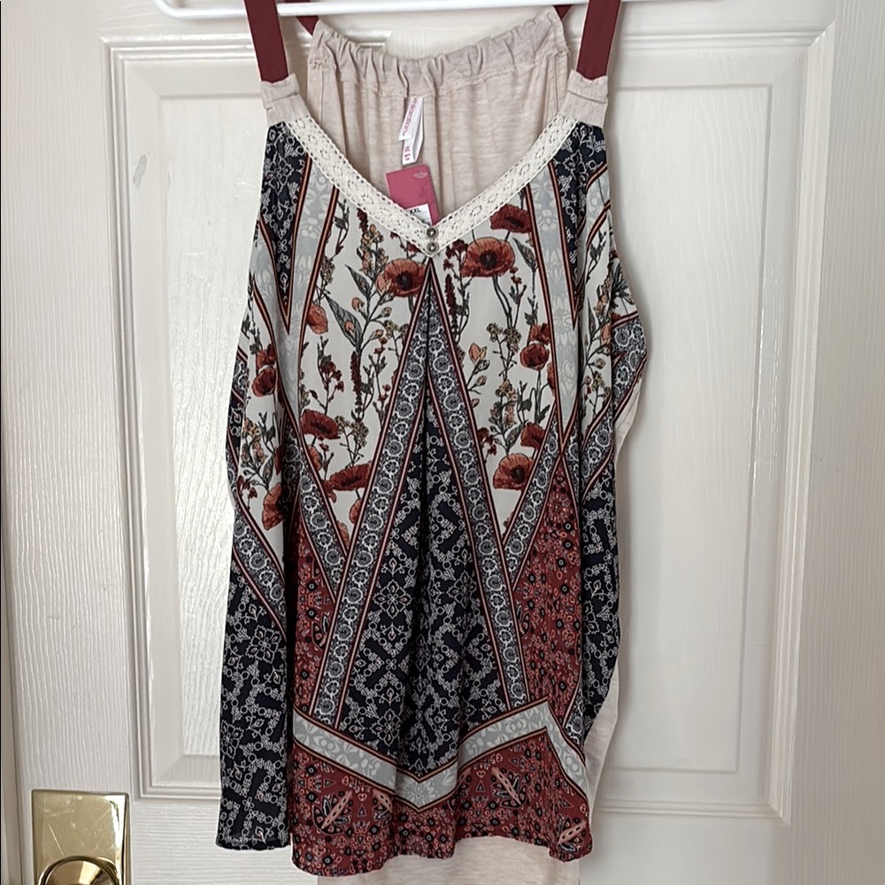 XHILARATION BANDANA TOP